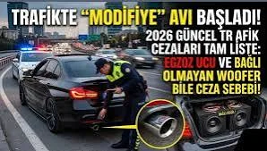 01/04/2026 itibariyle Araç Ses Sistemi Cezası: 21.000 TL ve Trafikten Men!
