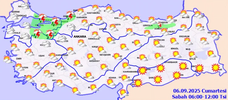 11 İlde Kuvvetli Yağış Uyarısı: Dikkat!