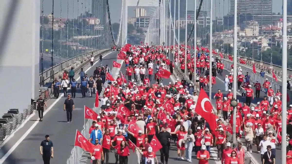 15 Temmuz’da Birlik Yürüyüşü Coşkuyla Gerçekleşti