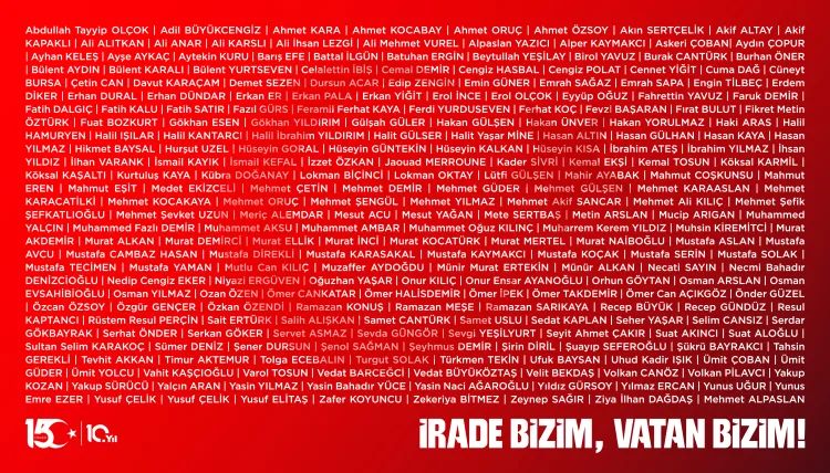 15 Temmuz’da Zaferin Adı: Türkiye!