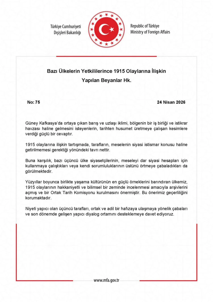 1915 Tartışmalarında Siyasallaştırmaya Tepki!