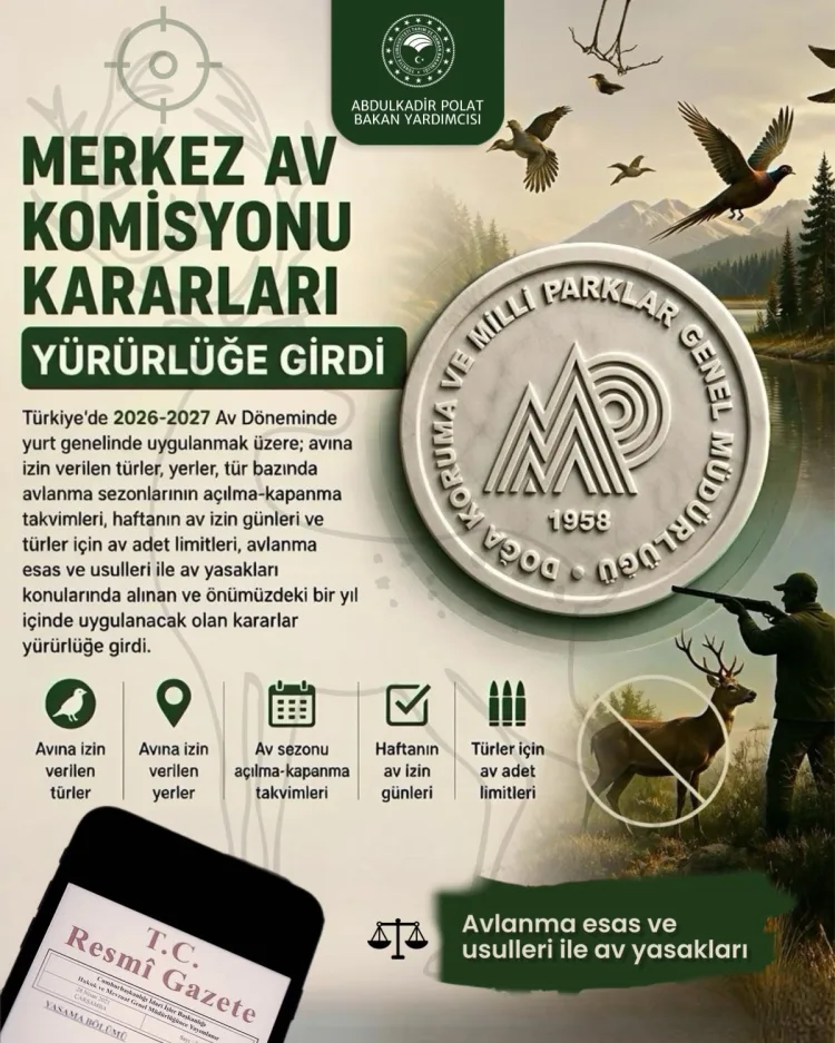 2026-2027 Av Dönemi Kuralları Belirlendi!