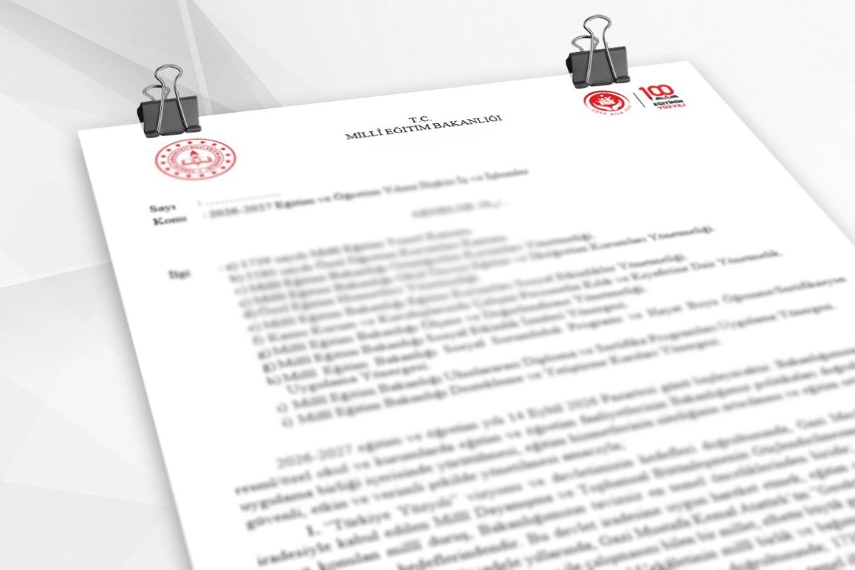 2026-2027 Eğitim Yılı İçin Yeni Genelge Yayımlandı