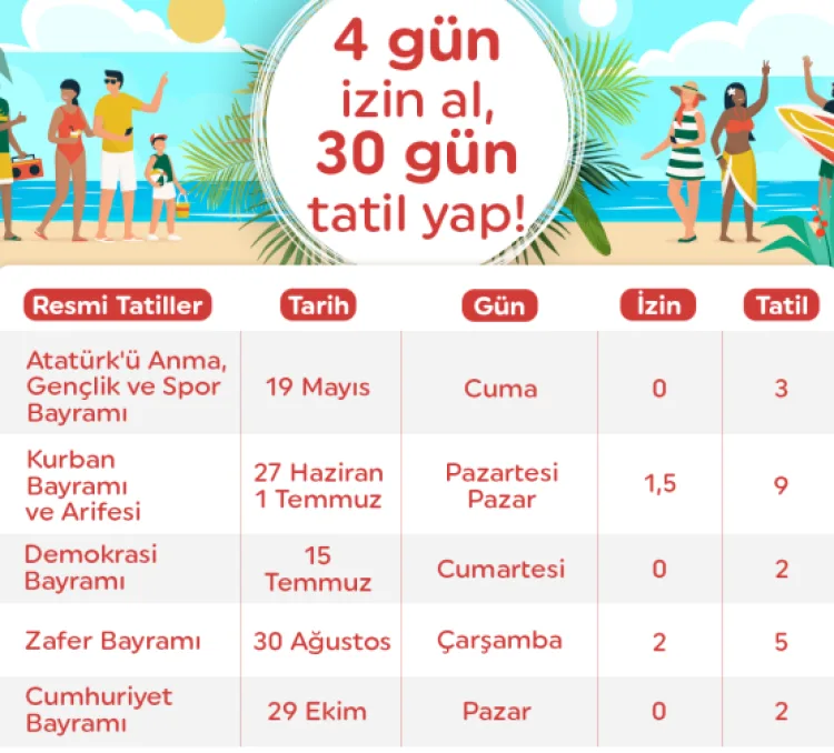2026 Resmi Tatilleriyle Yılınızı Planlayın!