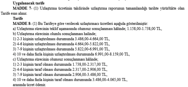 2026 Uzlaştırmacı Ücretleri Resmi Gazete’de Yayınlandı