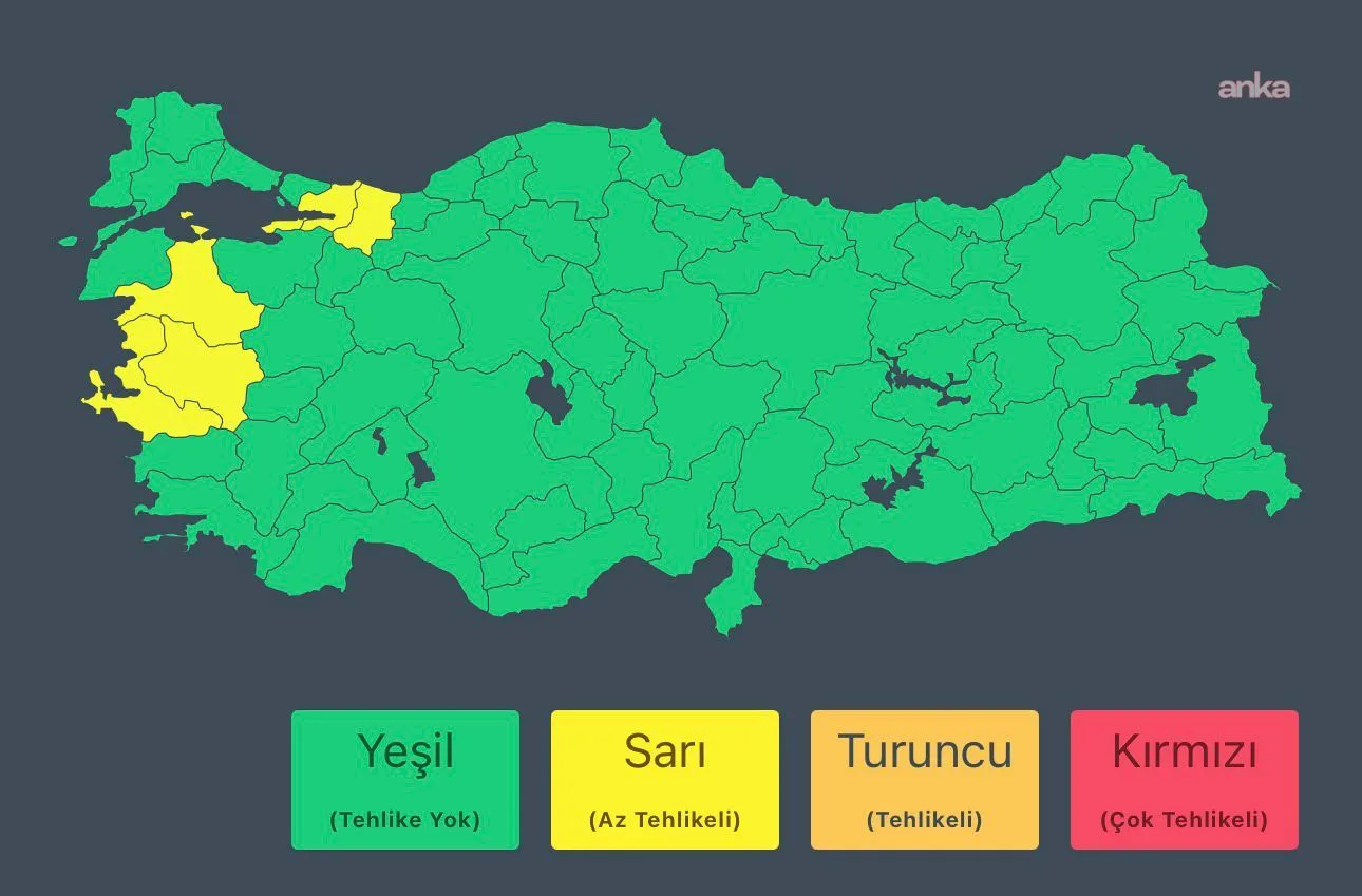 22 Nisan’da Kuvvetli Yağış Uyarısı!