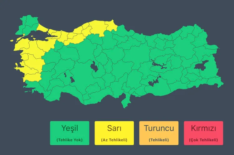 29 Eylül İçin Marmara ve Batı Karadeniz Uyarısı!