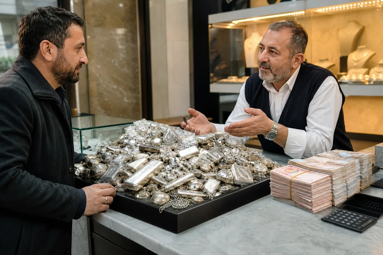 37 Kilogram Gümüş Bozdurdu, 3.5 Milyon Lira Elde Etti