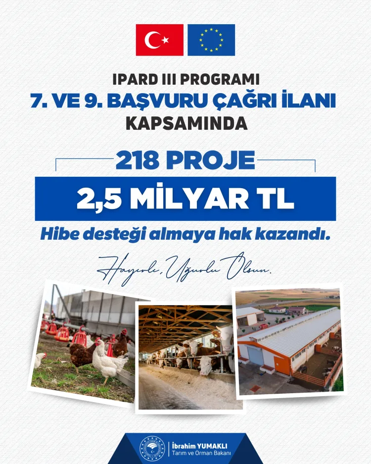 4 Milyar TL’lik Tarım Projeleri Hibe Desteği!