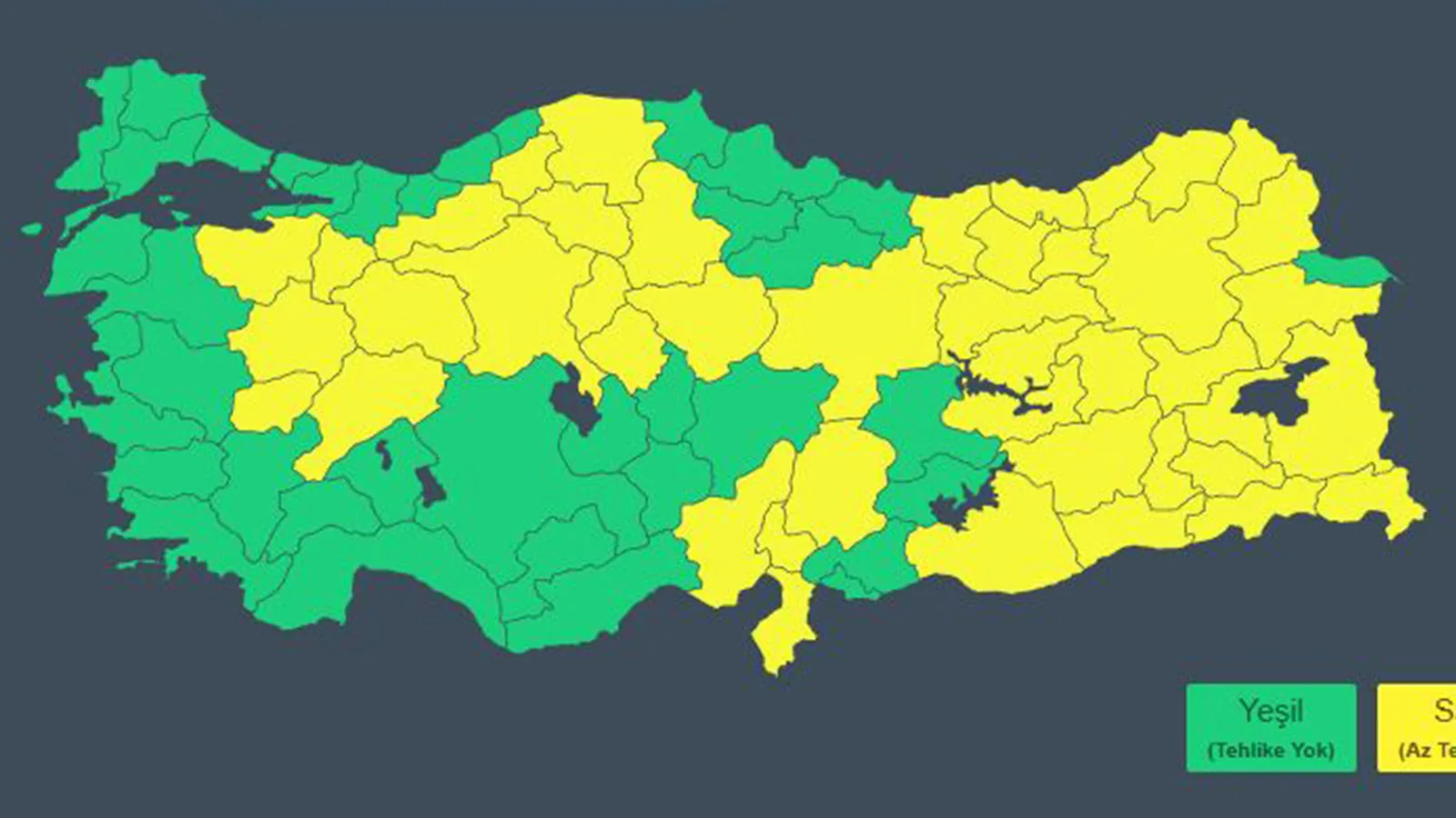 44 İlde Sarı Kodlu Hava Uyarısı!