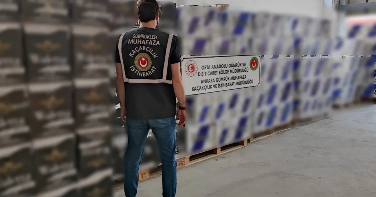 51 Milyon Kaçak Makaron Gümrükte Ele Geçirildi!