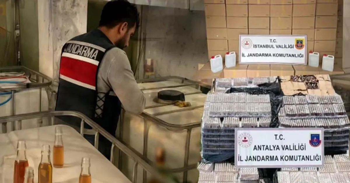 81 İlde Sahte Alkol Operasyonu: 62 Bin Litre Ele Geçirildi