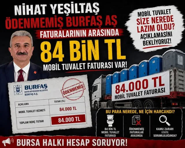 84 Bin TL’lik Mobil Tuvalet Hizmeti Nerede Kullanıldı?