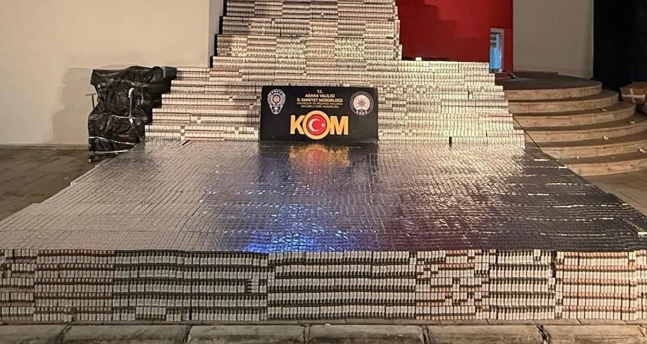 Adana’da 105 Bin Paket Kaçak Sigara Ele Geçirildi!