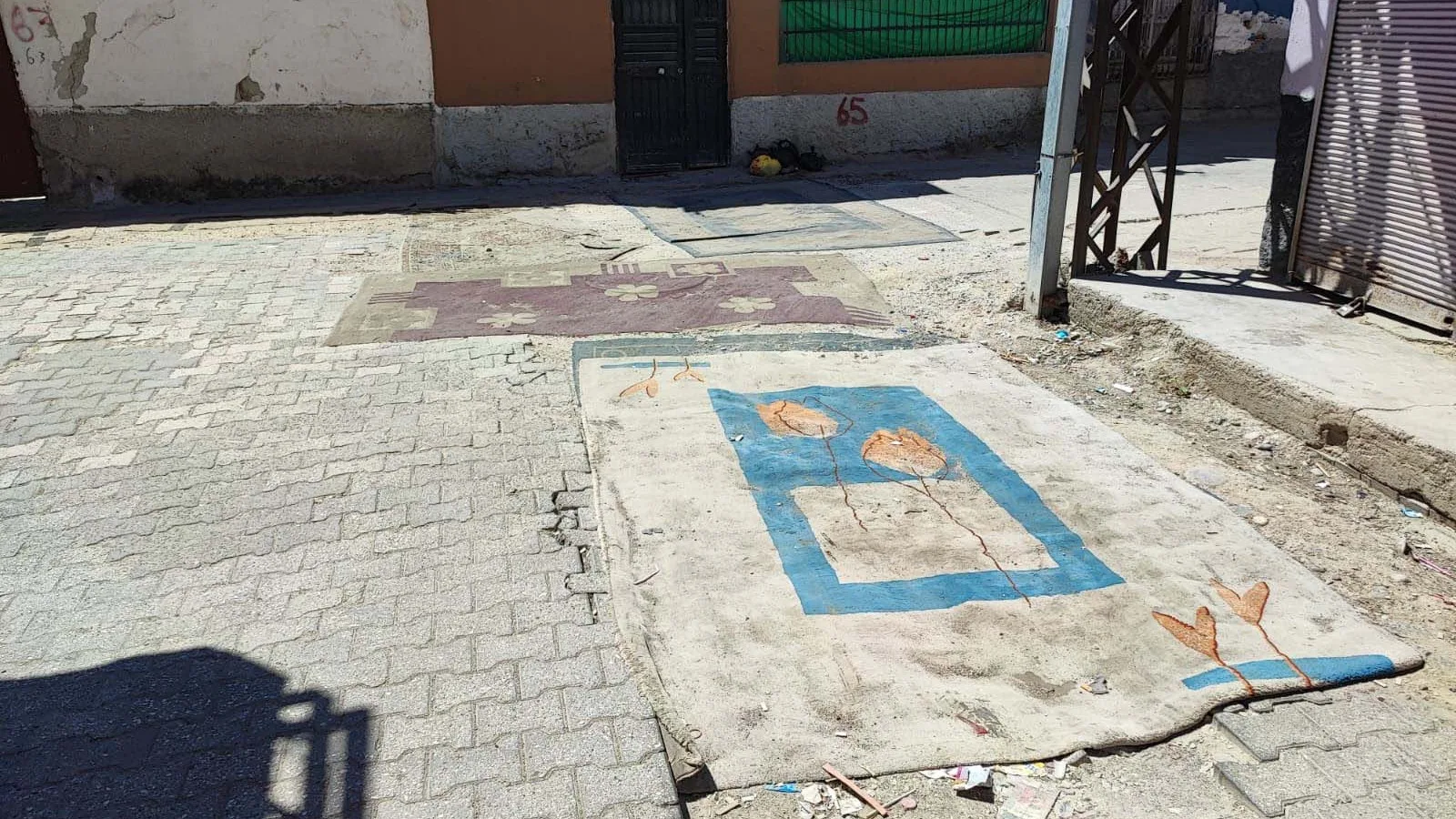 Adana’da Bozuk Yollar İçin Halı Serme Eylemi!