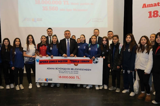 Adana’dan Amatör Spor Kulüplerine Büyük Destek!