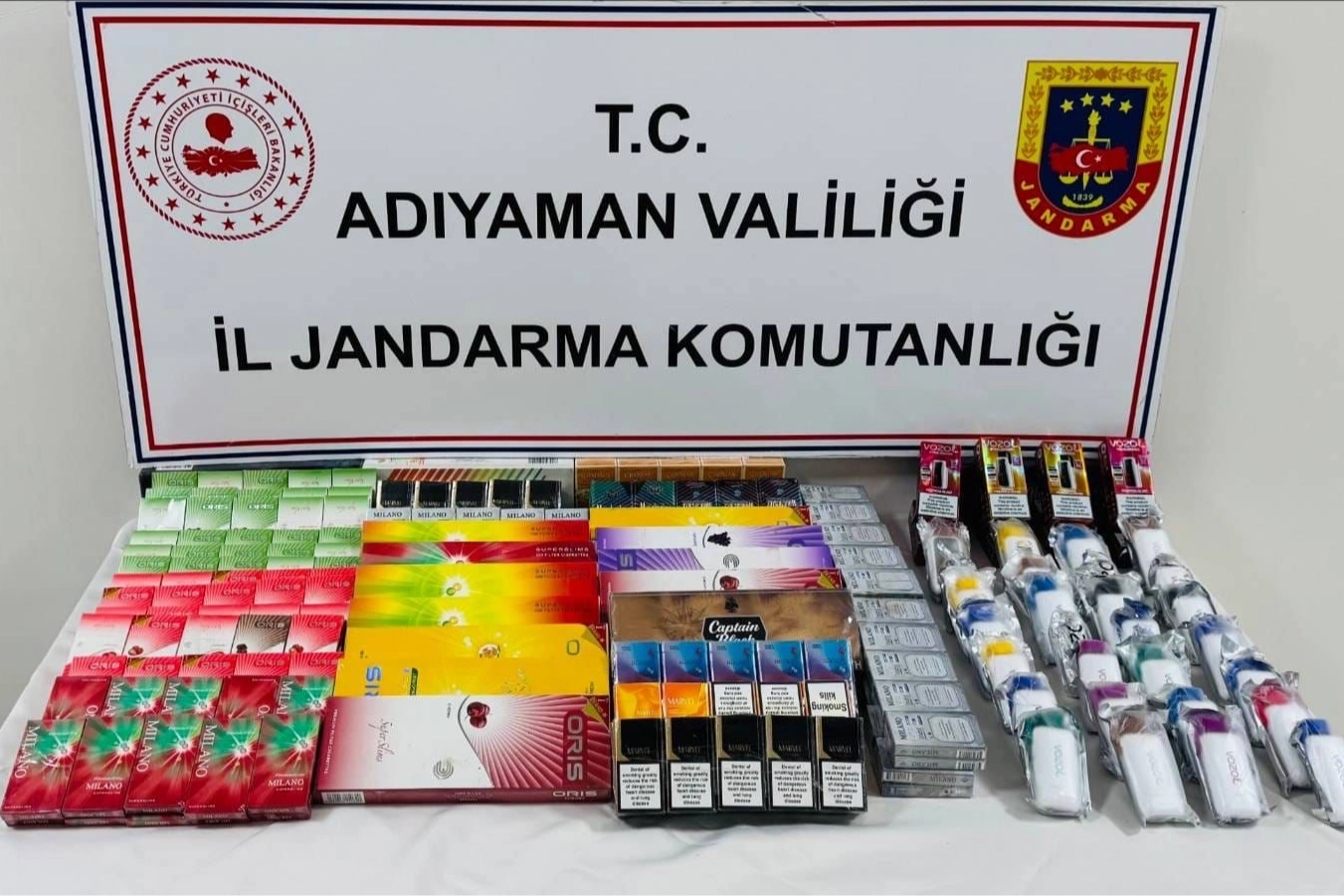 Adıyaman’da Kaçak Sigara Operasyonu: 1 Gözaltı