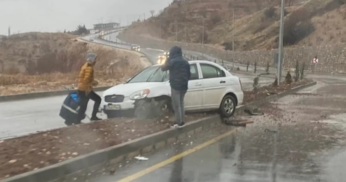 Adıyaman’da Yağışlar Kazaya Yol Açtı!