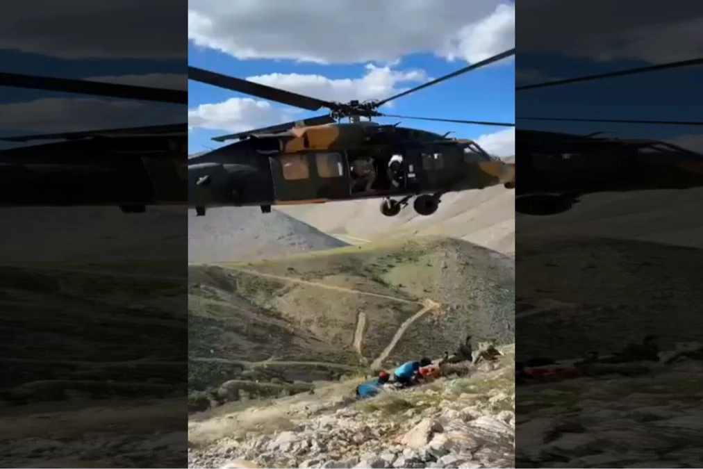 Adıyaman’da Yaralı Vatandaş Helikopterle Kurtarıldı