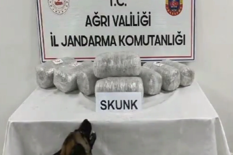 Ağrı’da 10 Kilogram Skunk Ele Geçirildi!