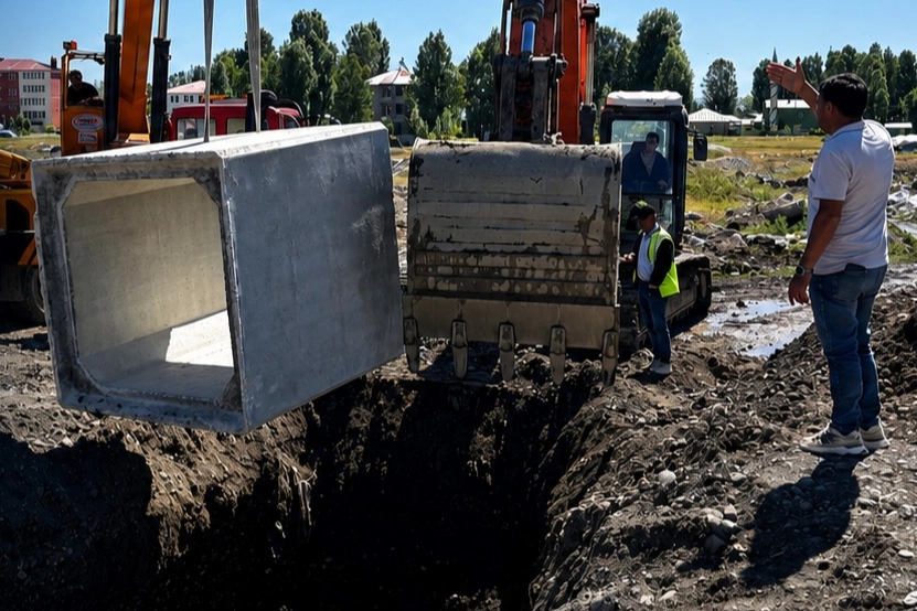 Ağrı’da Sel Riskine Kalıcı Çözüm: Menfez Projesi!