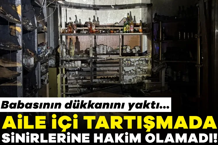 Aile Tartışması Yangına Dönüştü: Dükkan Yandı!