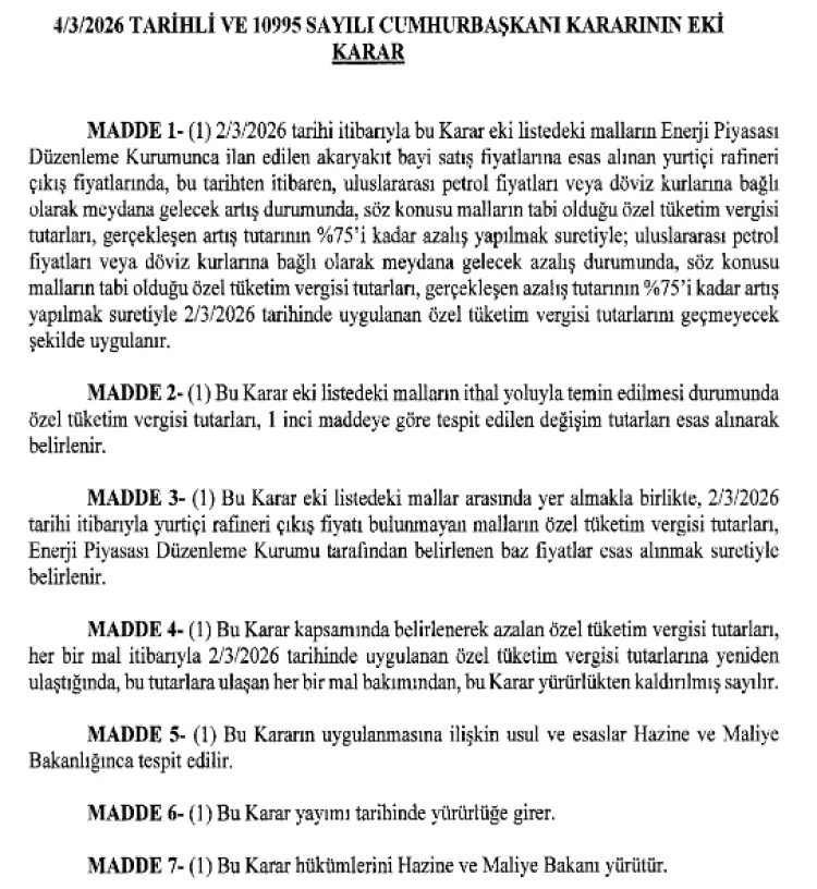 Akaryakıtta ÖTV Düzenlemesi: Fiyatlar Dengeye Geliyor