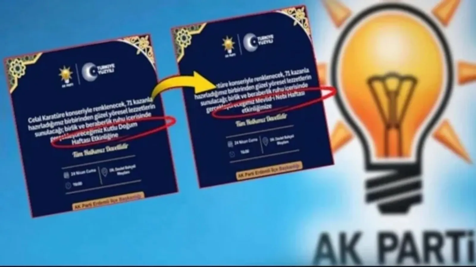 AKP’nin Davetiyesinde FETÖ İddiası Tepki Çekti
