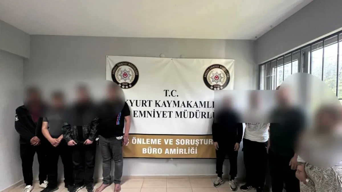 Akyurt’ta Uyuşturucu Operasyonu: 9 Gözaltı!