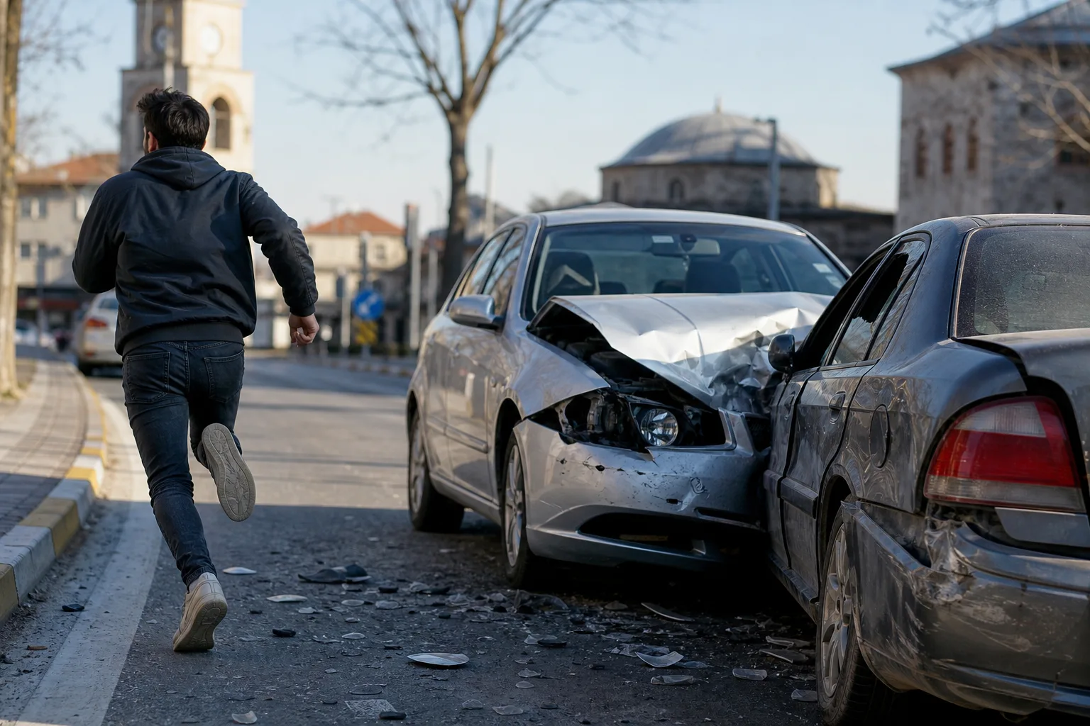 Alaca’da Alkollü Kazada Yolcu Kaçtı