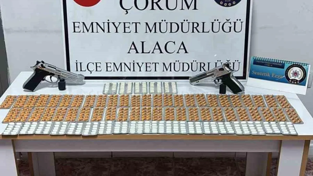 Alaca’da Uyuşturucu Operasyonu: 756 Hap Ele Geçirildi