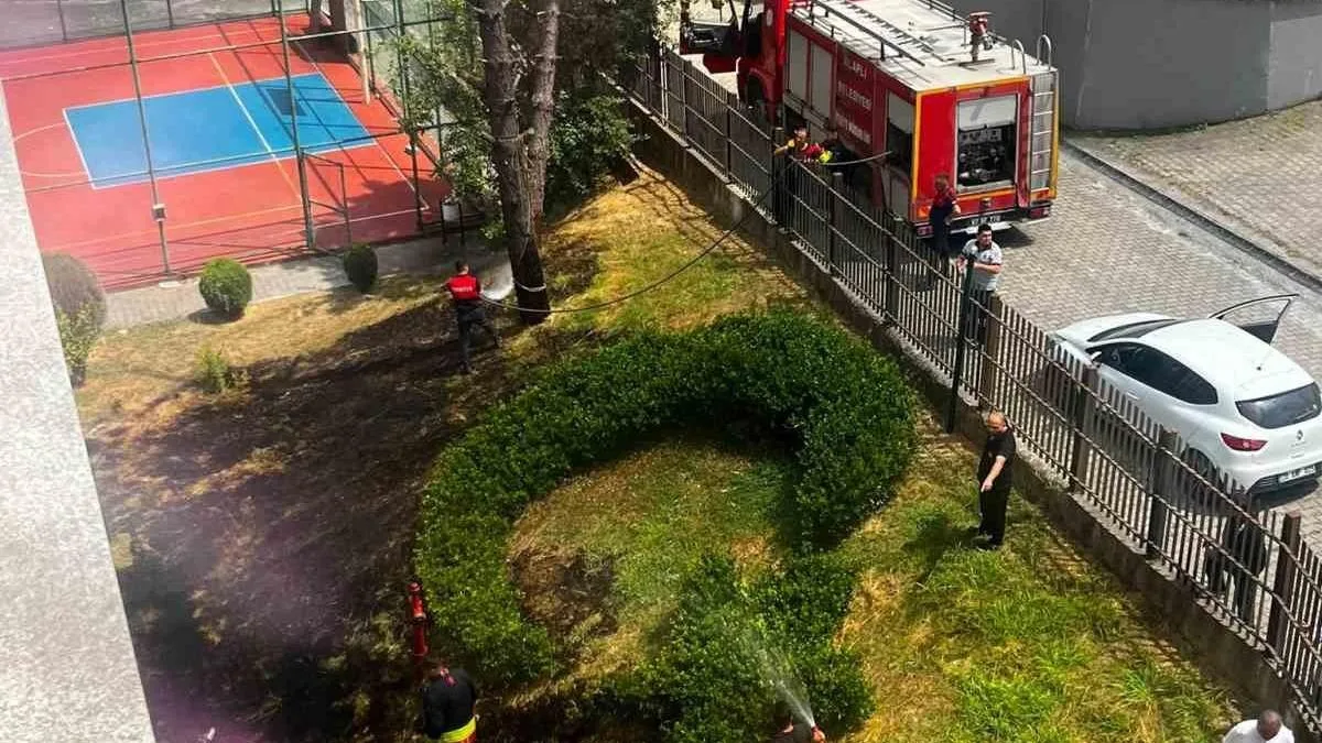 Alaplı’da KYK Bahçesinde Yangın Paniği!