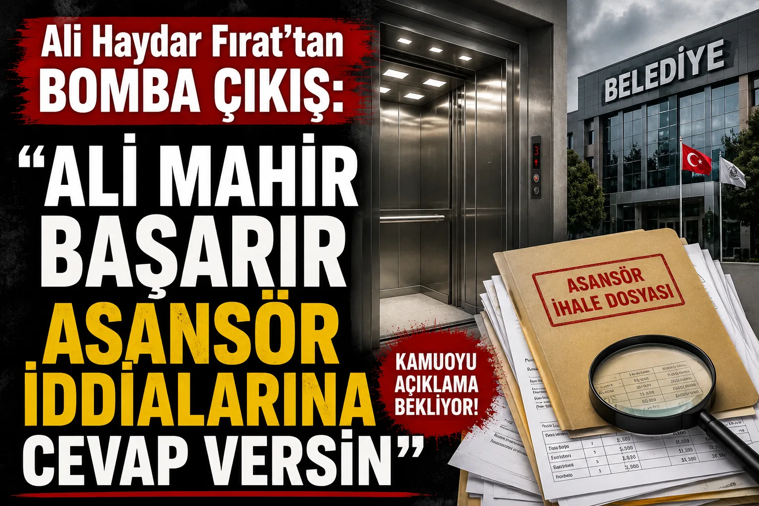 “Ali Haydar Fırat’tan Bomba Çıkış: ‘Ali Mahir Başarır Asansör İddialarına Cevap Versin’!”