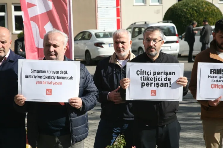 Tarım ve Orman Bursa İl Müdürlüğü önünde yapılan basın açıklaması