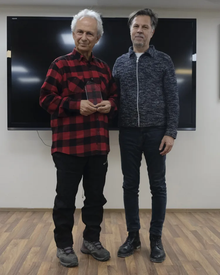 Ali Öz ile röportaj sırasında çekilmiş bir fotoğraf