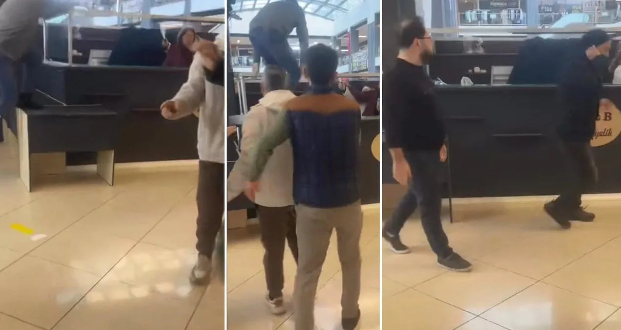 Alışveriş Merkezinde Biber Gazlı Kavga!