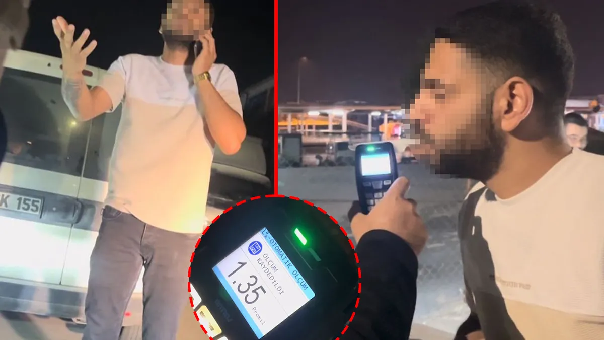 Alkol Denetiminde Sürücüyle Gergin Anlar!