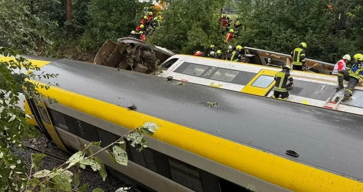 Almanya’da Tren Kazasında Yaralılar Var!