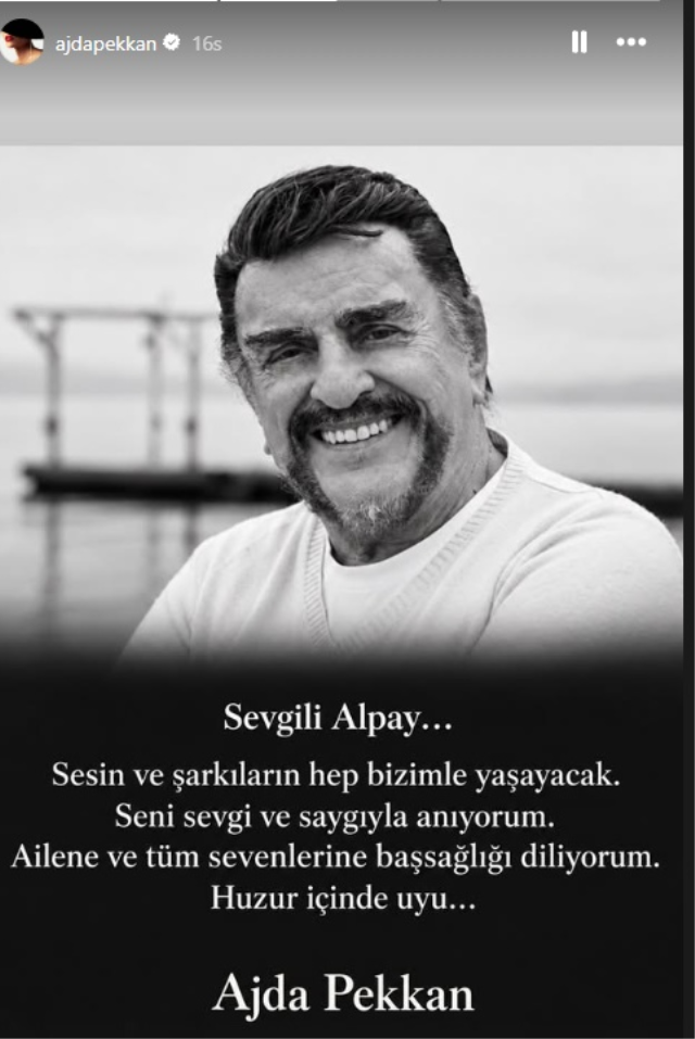 Alpay’ın vefatı sonrası sanat dünyasından gelen başsağlığı mesajları