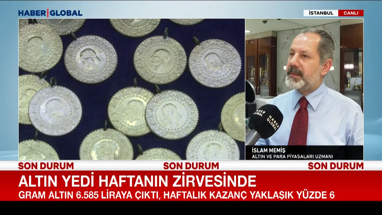 Altın Fiyatları Yedi Haftanın Zirvesinde!