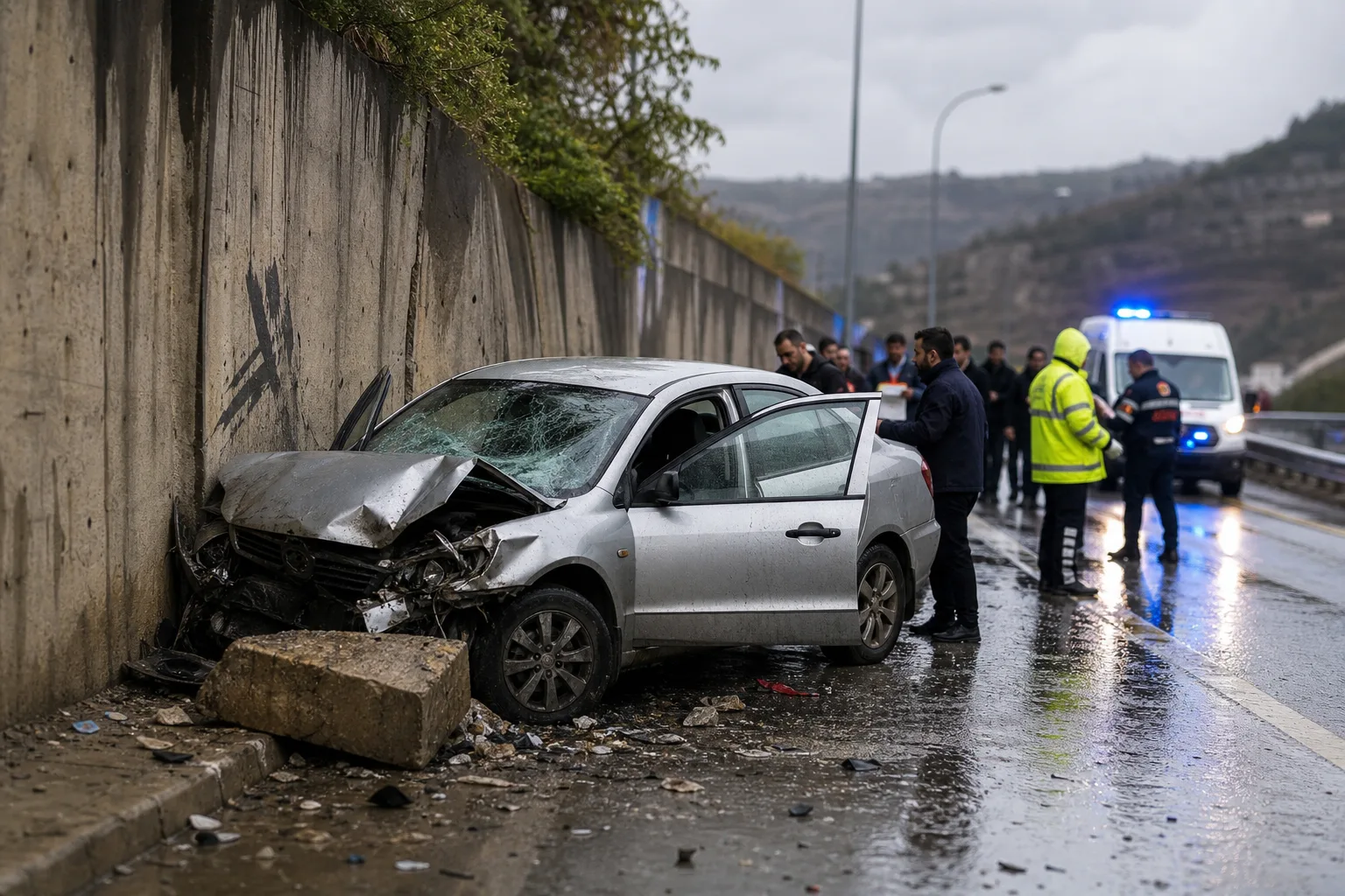 Amasya’da Yağış Sonrası Kaza: 6 Kişi Yaralandı