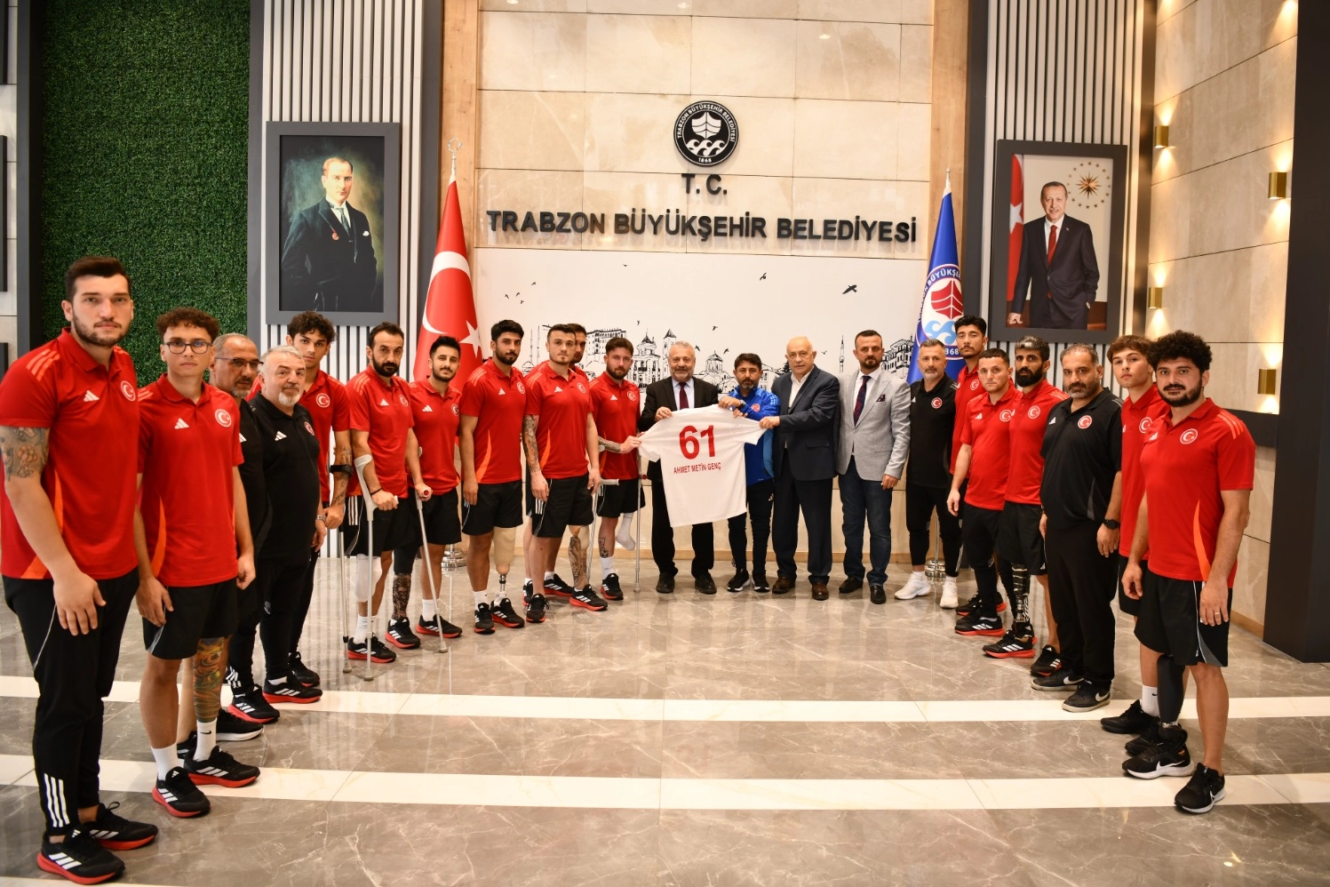 Ampute Milli Takımı’ndan Büyükşehir’e Ziyaret