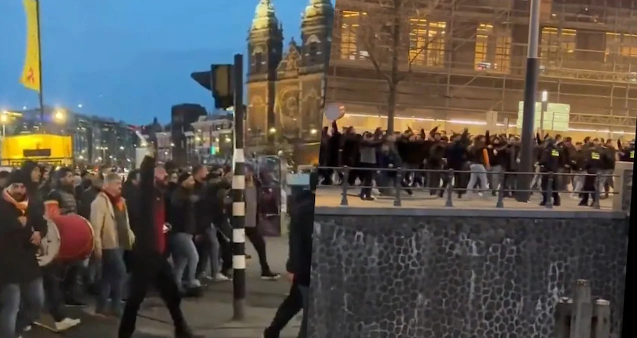 Amsterdam’da Güvenlik Alarmı! Taraftarlar Gergin Anlar Yaşadı