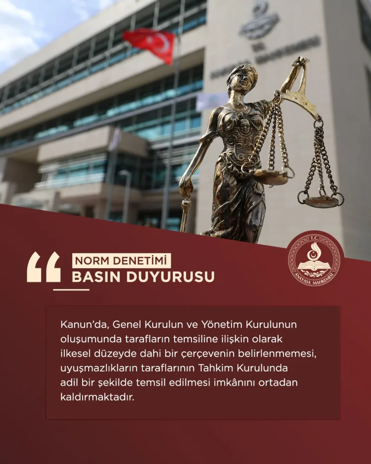Anayasa Mahkemesi’nden TFF Tahkim Kurulu’na İptal!