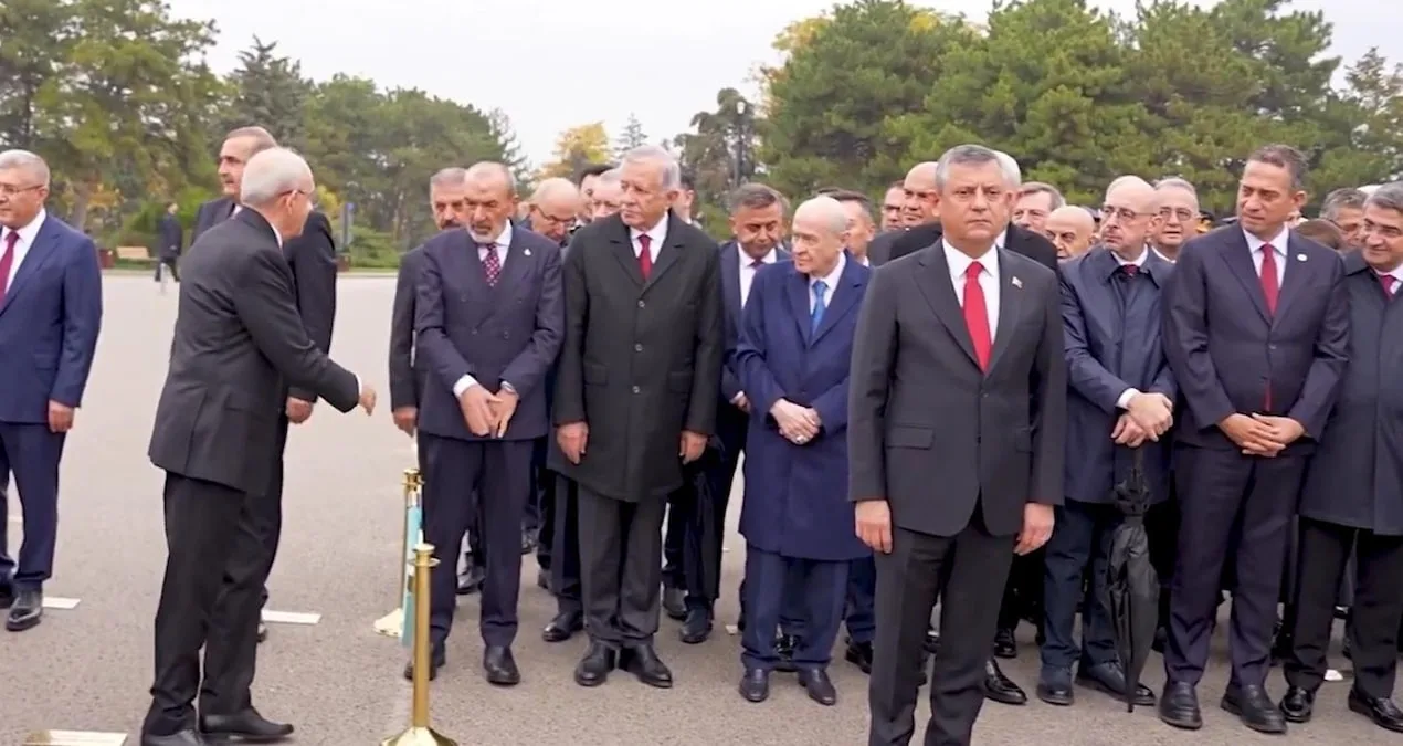 Anıtkabir Töreninde Kılıçdaroğlu ve Özel Arasındaki Anlar
