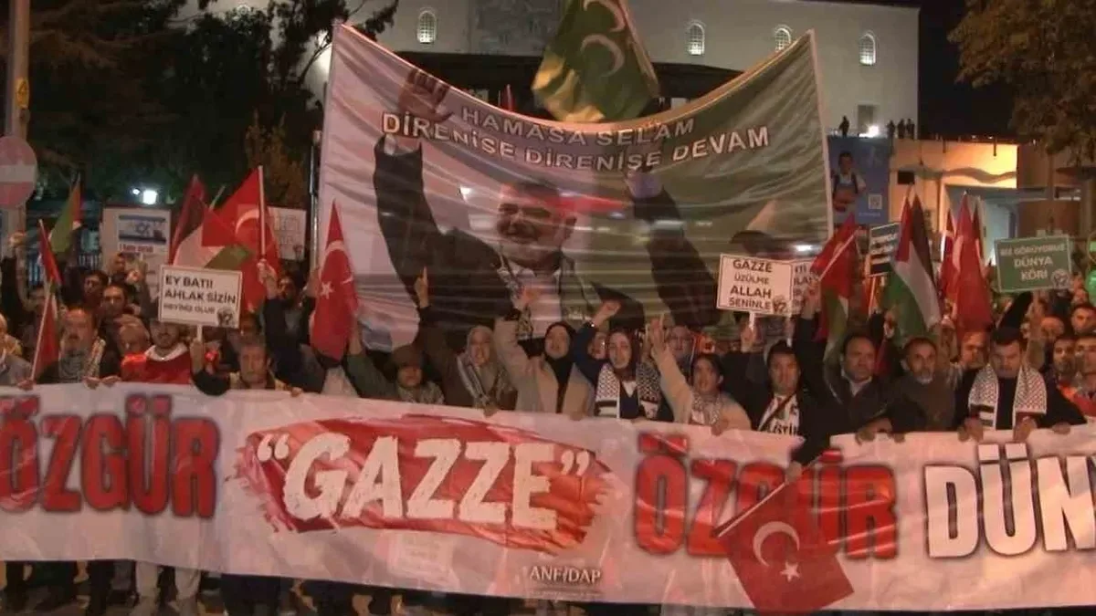 Ankara’da Filistin İçin Yürüyüş: Vahşete Hayır!