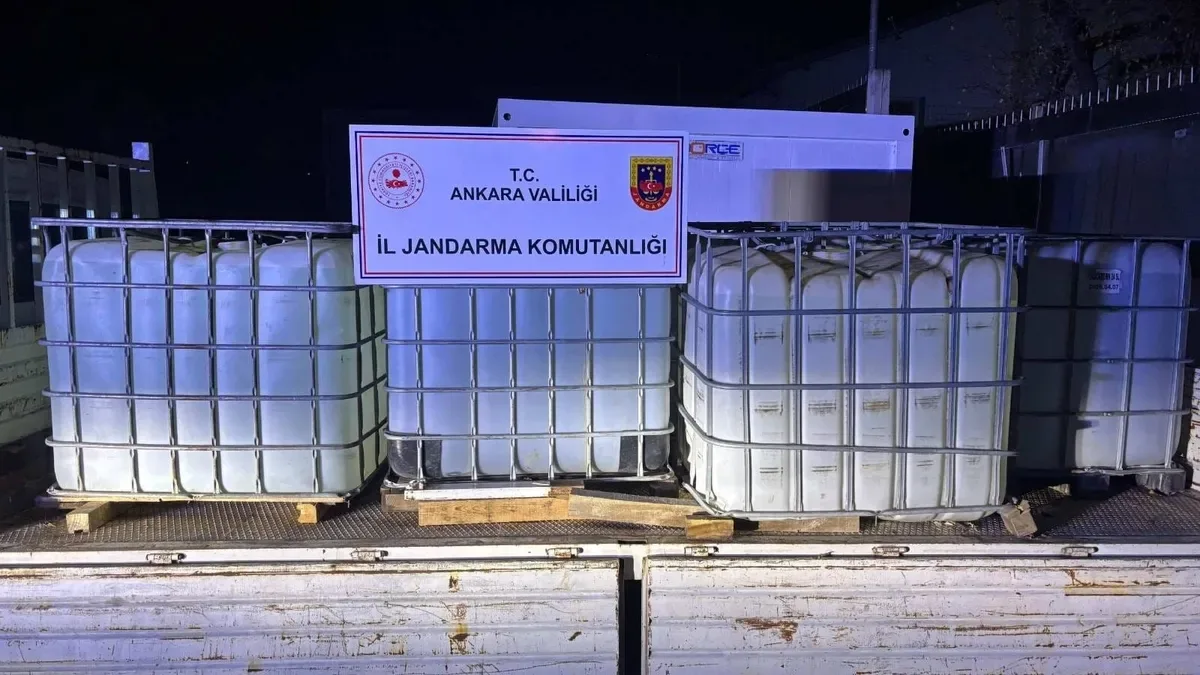 Ankara’da Kaçak Alkol Operasyonu: 2 Gözaltı
