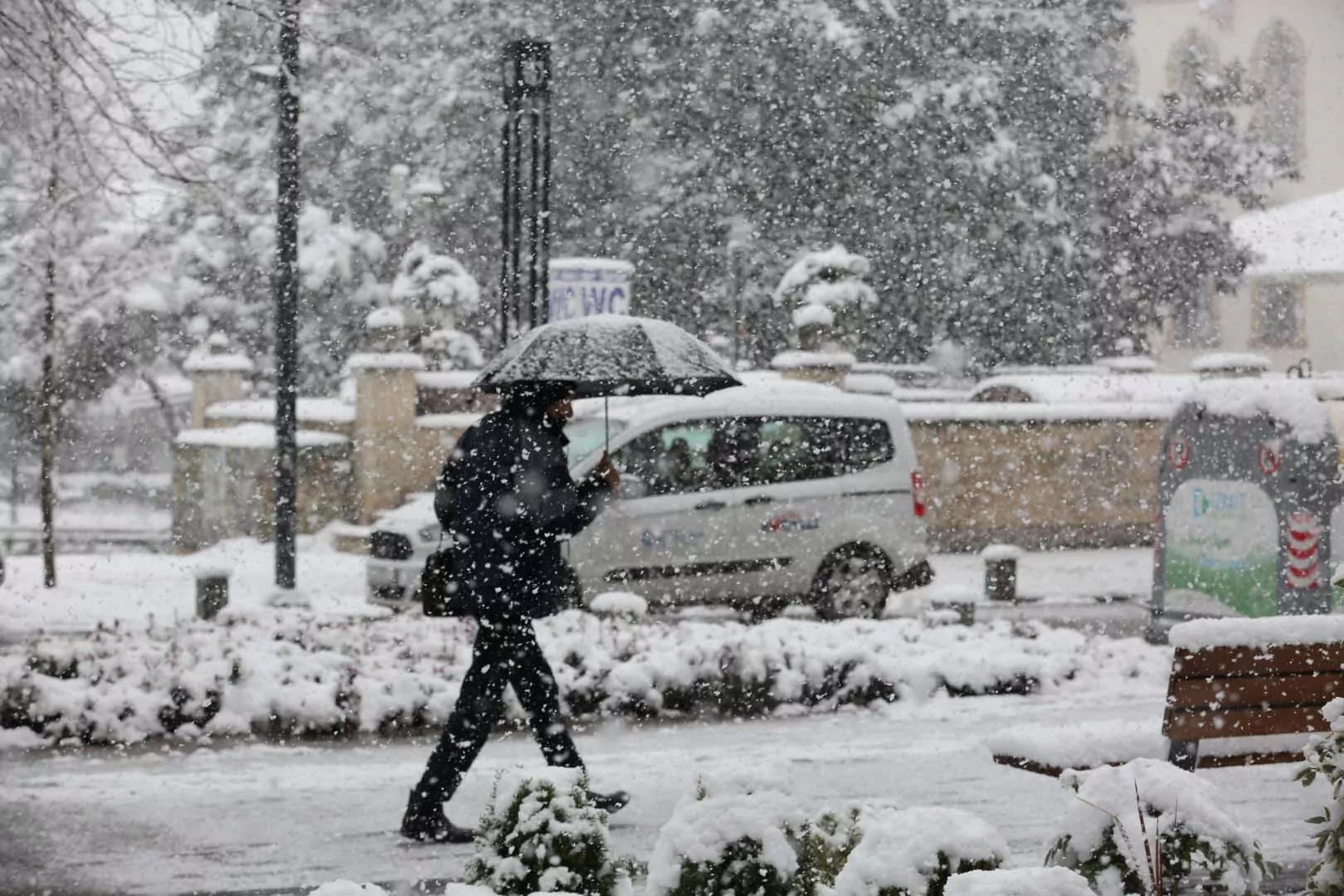 Ankara'da Kar Yağışı