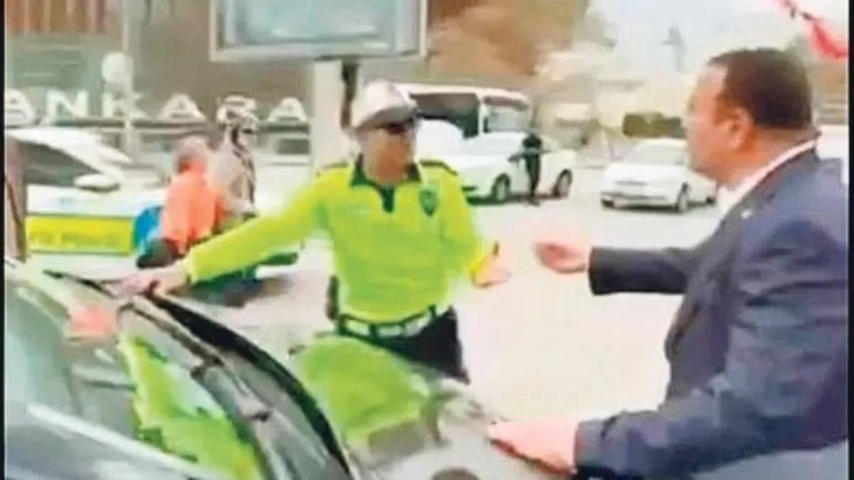 Ankara’da Otobüs Sürücüsünden Polise Saldırı!