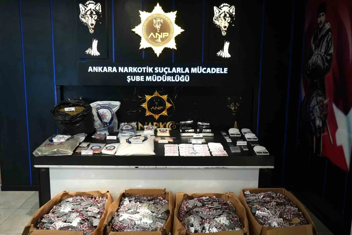 Ankara’da uyuşturucu operasyonları: 154 gözaltı, 69 tutuklama!
